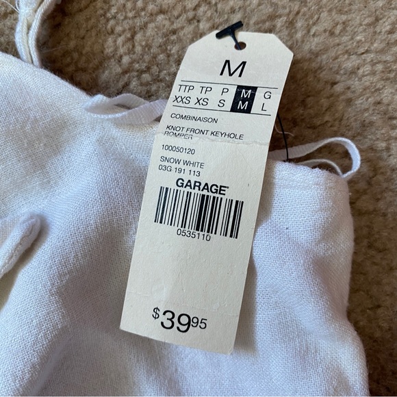 Garage white romper - Picture 2 of 5